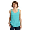 District Made Women's Aqua Ice Drapey Tank