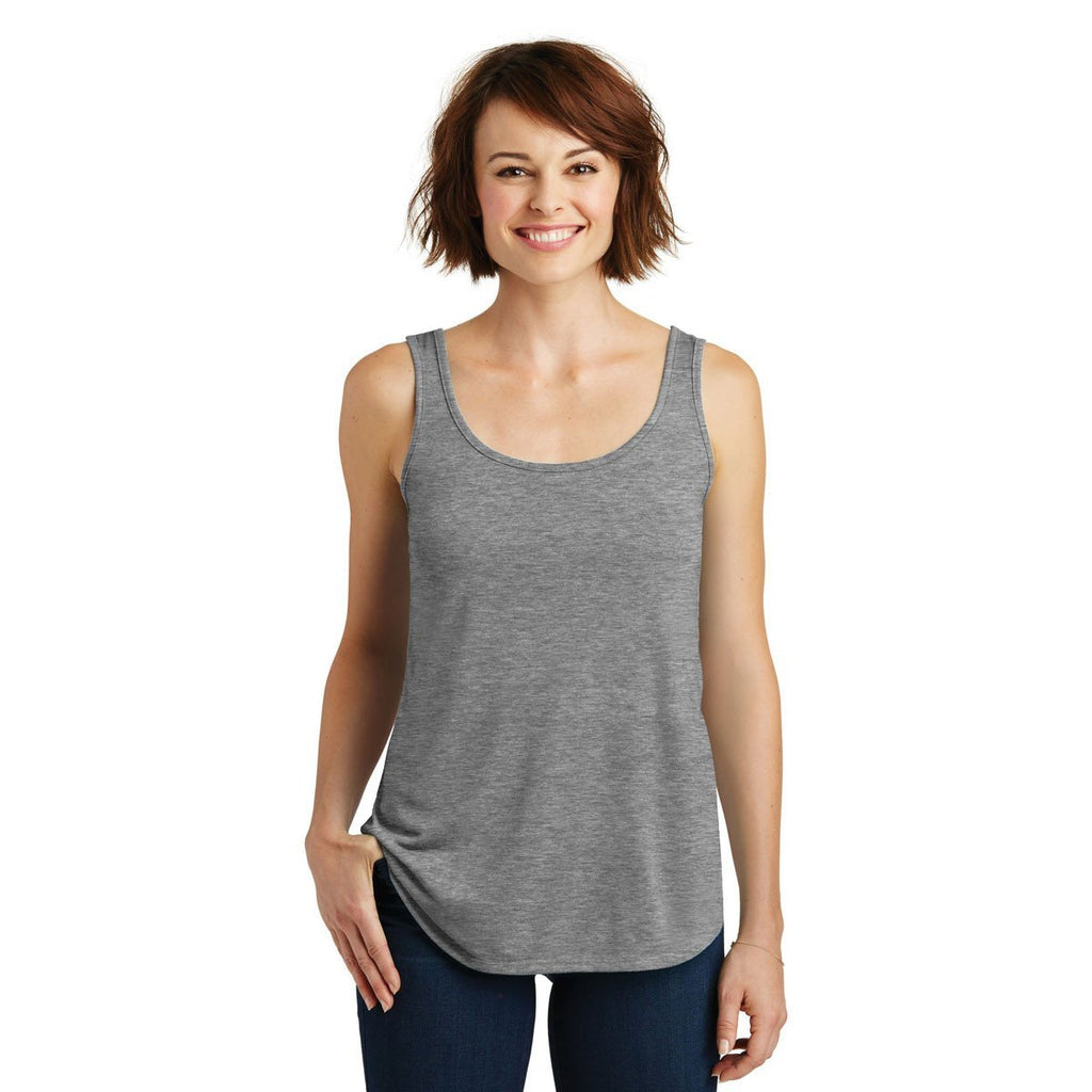 District Made Women's Heathered Nickel Drapey Tank