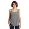 District Made Women's Heathered Nickel Drapey Tank