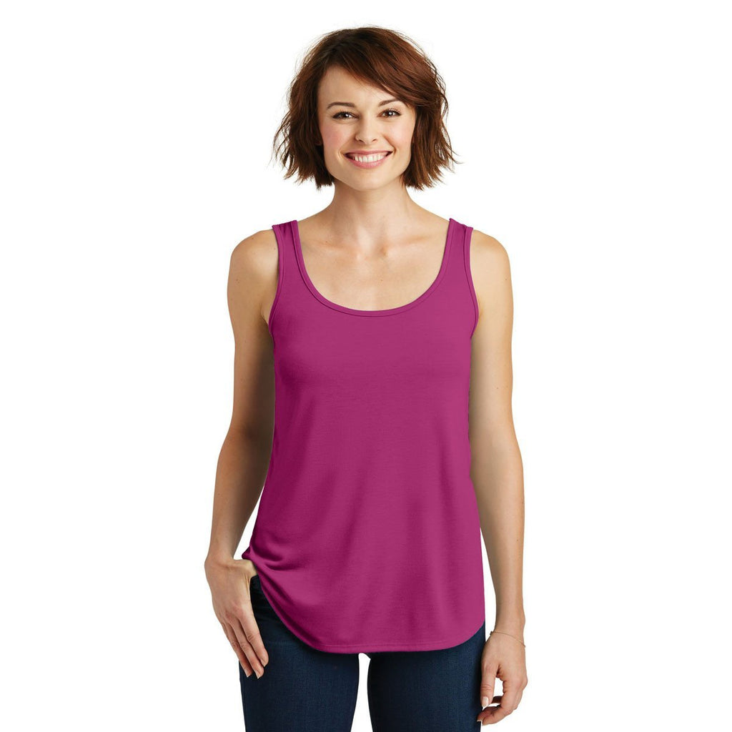 District Made Women's Pink Azalea Drapey Tank