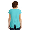 District Made Women's Aqua Ice Drapey Cross-Back Tee