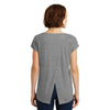District Made Women's Heathered Nickel Drapey Cross-Back Tee