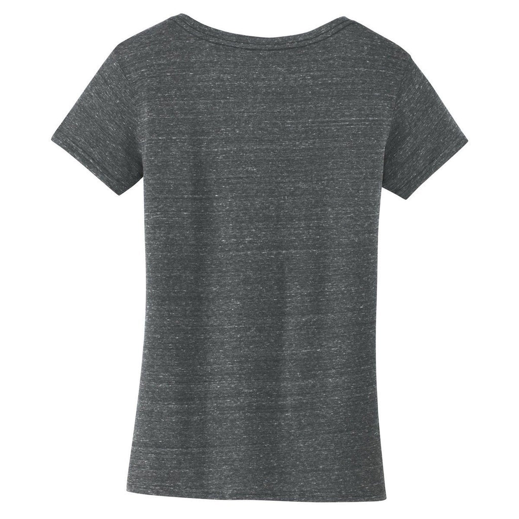 District Made Women's Black/Grey Cosmic Relaxed V-Neck Tee
