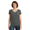 District Made Women's Black/Grey Cosmic Relaxed V-Neck Tee