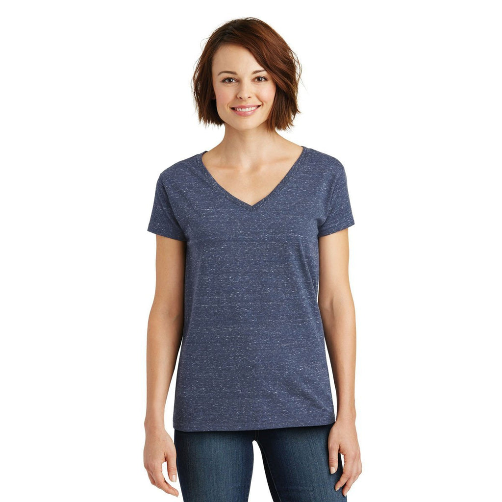 District Made Women's Navy/Royal Cosmic Relaxed V-Neck Tee