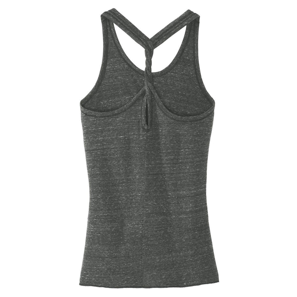 District Made Women's Black/Grey Cosmic Twist Back Tank