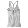 District Made Women's White/Black Cosmic Twist Back Tank