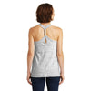 District Made Women's White/Black Cosmic Twist Back Tank