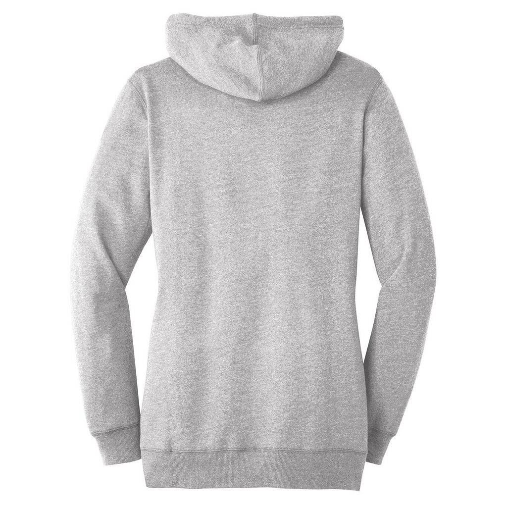 District Made Women's Heathered Grey Lightweight Fleece Hoodie