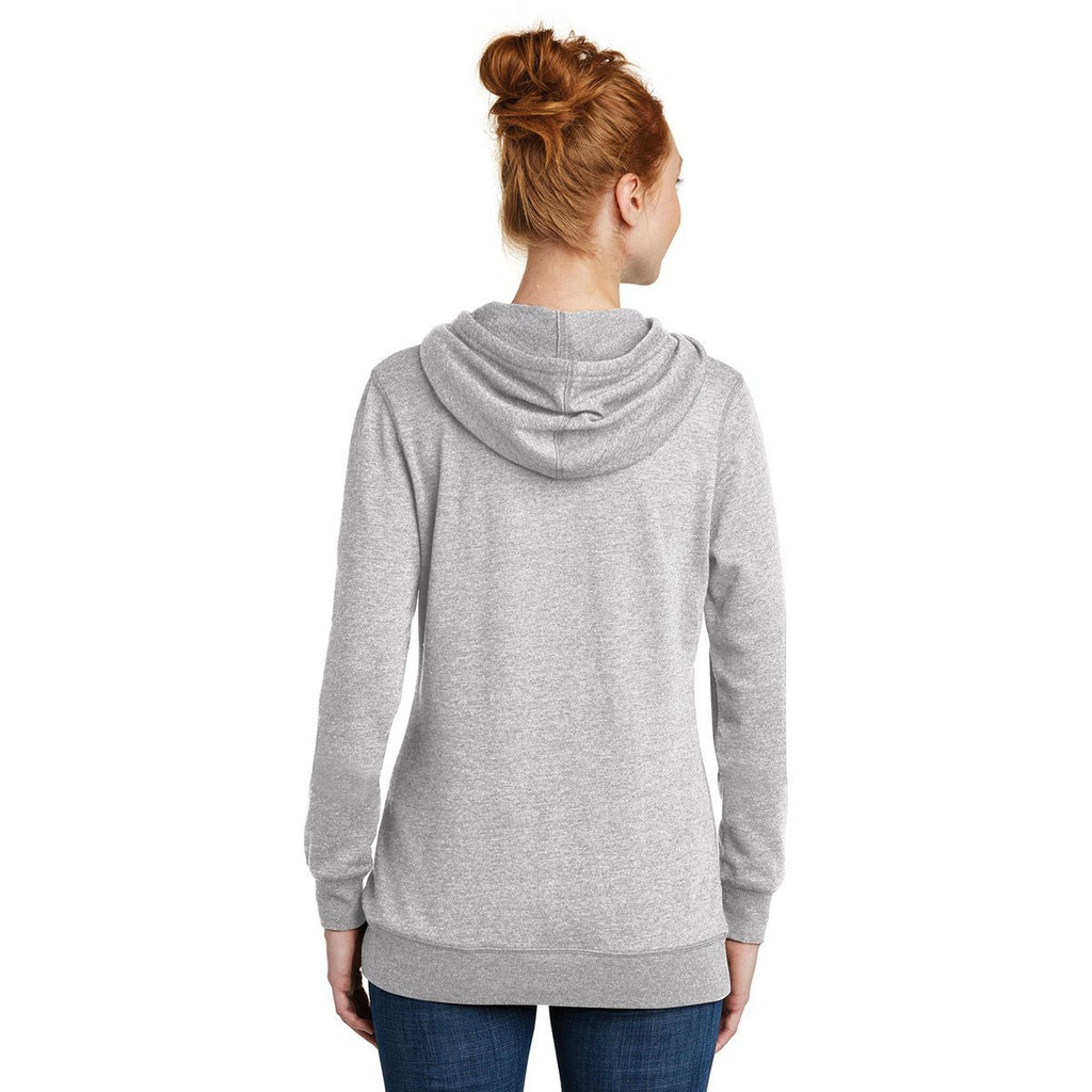 District Made Women's Heathered Grey Lightweight Fleece Hoodie