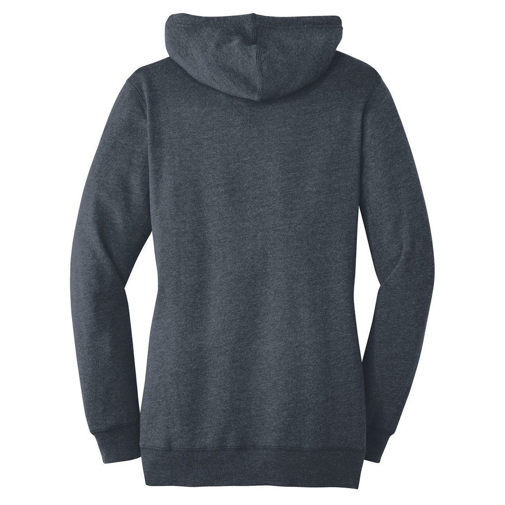 District Made Women's Heathered Navy Lightweight Fleece Hoodie
