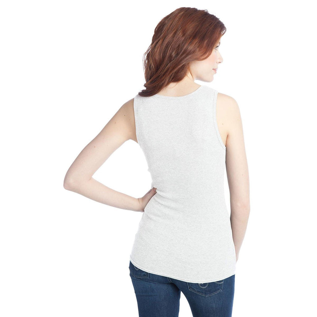 District Women's White 2x1 Rib Tank