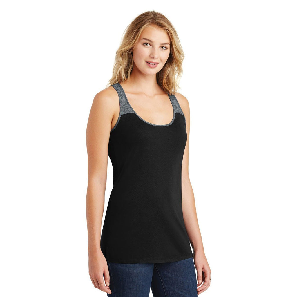 District Women's Black/Black Varsity Tank