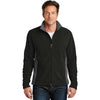Port Authority Men's Black/Battleship Grey Colorblock Value Fleece Jacket
