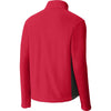 Port Authority Men's Rich Red/Black Colorblock Value Fleece Jacket