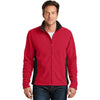 Port Authority Men's Rich Red/Black Colorblock Value Fleece Jacket
