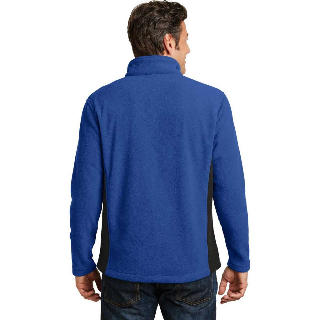 Port Authority Men's True Royal/Black Colorblock Value Fleece Jacket