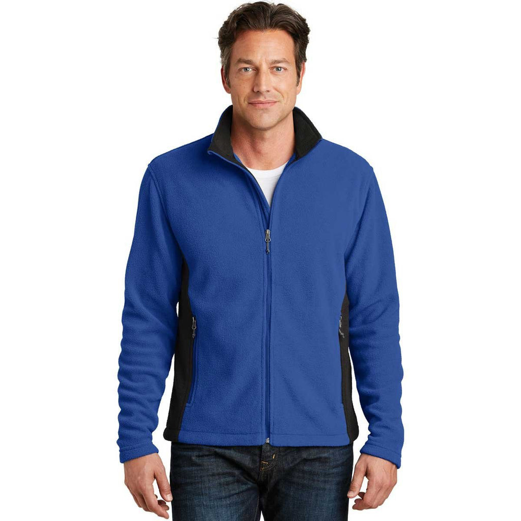 Port Authority Men's True Royal/Black Colorblock Value Fleece Jacket