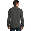 Port Authority Men's Black Charcoal Heather Microfleece 1/2-Zip Pullover