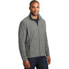 Port Authority Men's Pearl Grey Heather Microfleece Full-Zip Jacket