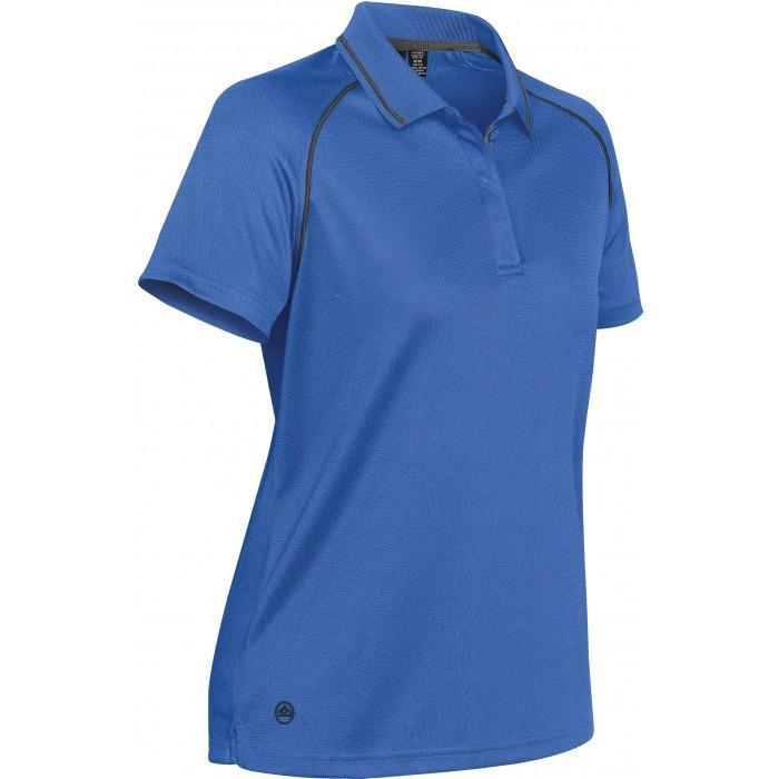 Stormtech Women's Azure Blue/Carbon Tritium Performance Polo