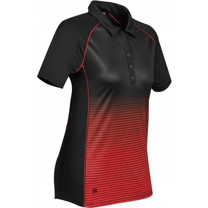 Stormtech Women's Black/True Red Horizon Polo