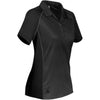 Stormtech Women's Black/Graphite Matrix Polo