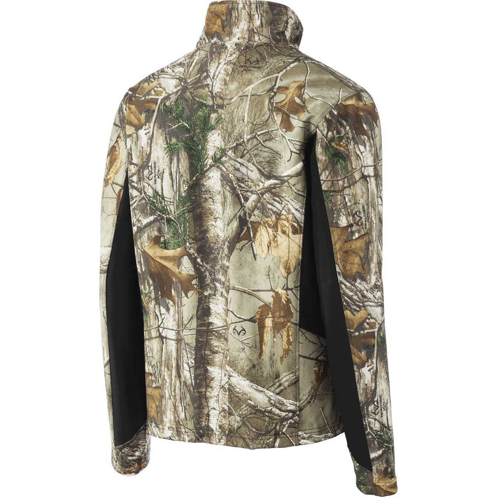 Port Authority Men's Realtree Xtra/Black Camouflage Colorblock Soft Shell