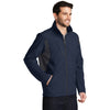 Port Authority Men's Dress Blue Navy/Battleship Grey Back-Block Soft Shell Jacket