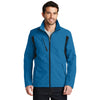 Port Authority Men's Imperial Blue/Black Back-Block Soft Shell Jacket