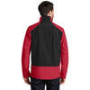 Port Authority Men's Rich Red/Black Back-Block Soft Shell Jacket