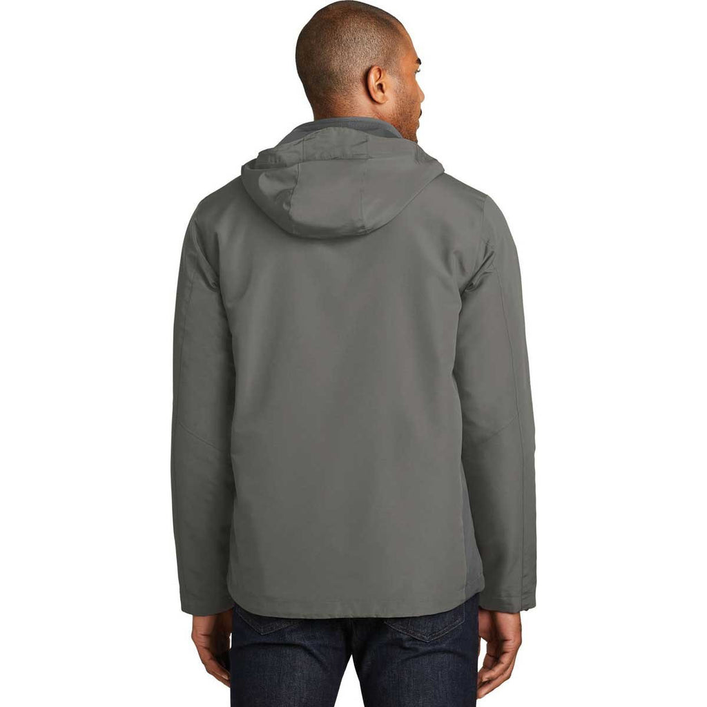 Port Authority Men's Rogue Grey/Grey Steel Merge 3-in-1 Jacket