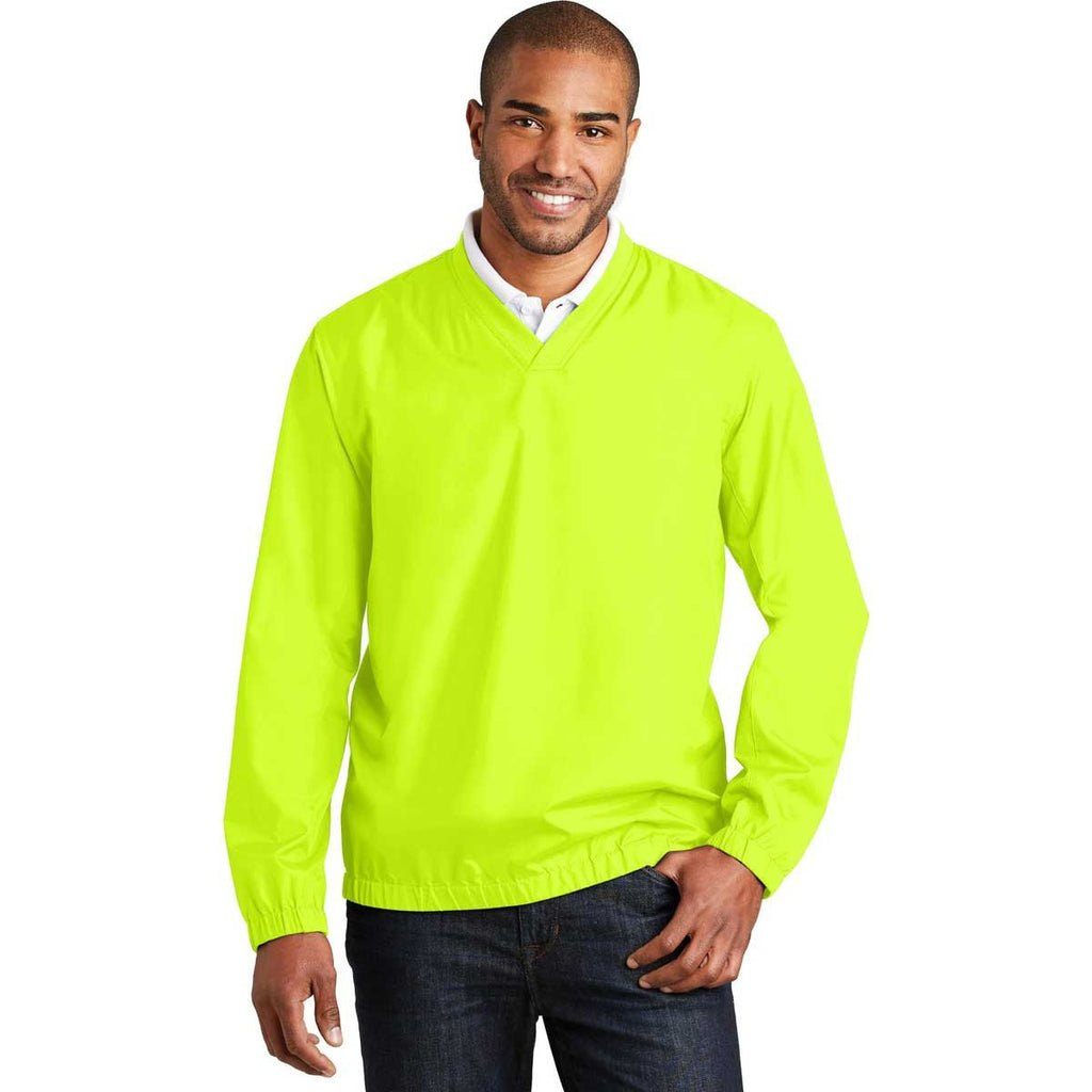 Port Authority Men's Safety Yellow Zephyr V-Neck Pullover