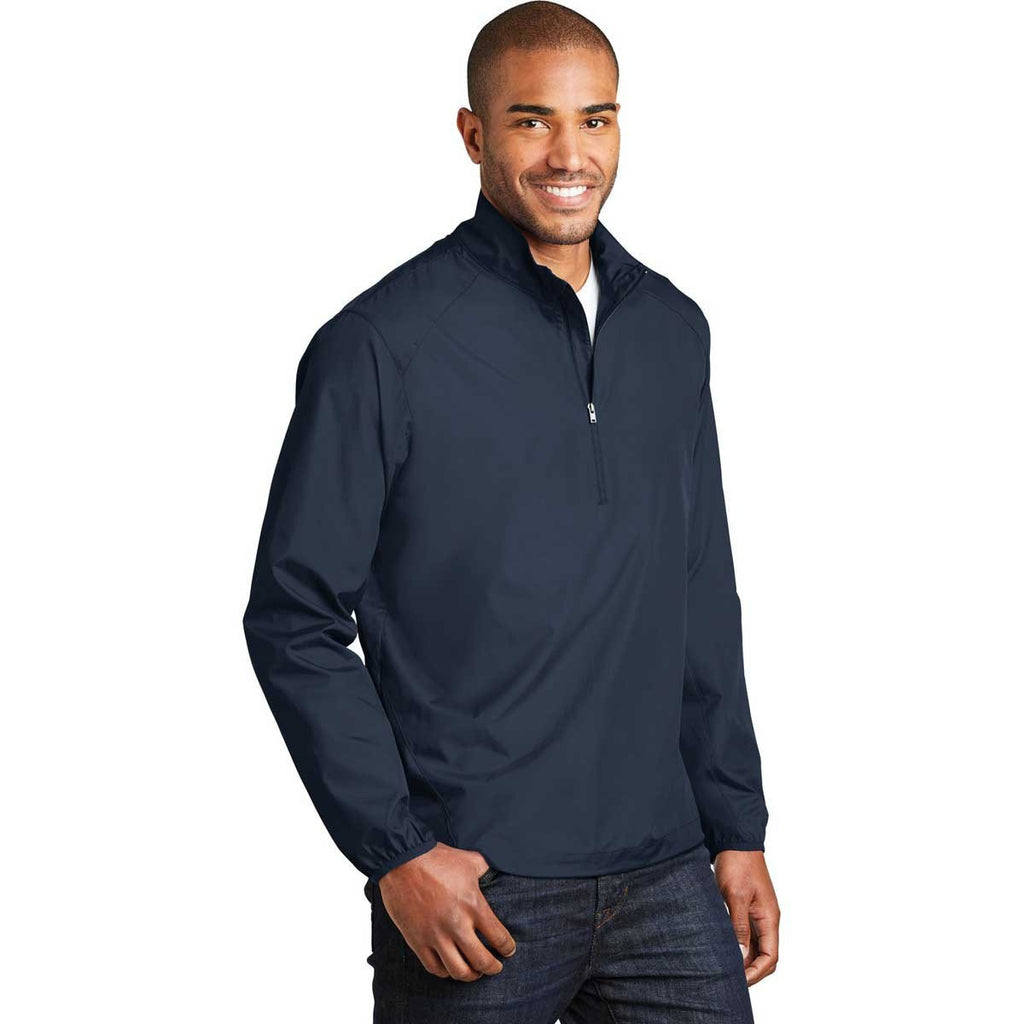 Port Authority Men's Dress Blue Navy Zephyr 1/2-Zip Pullover