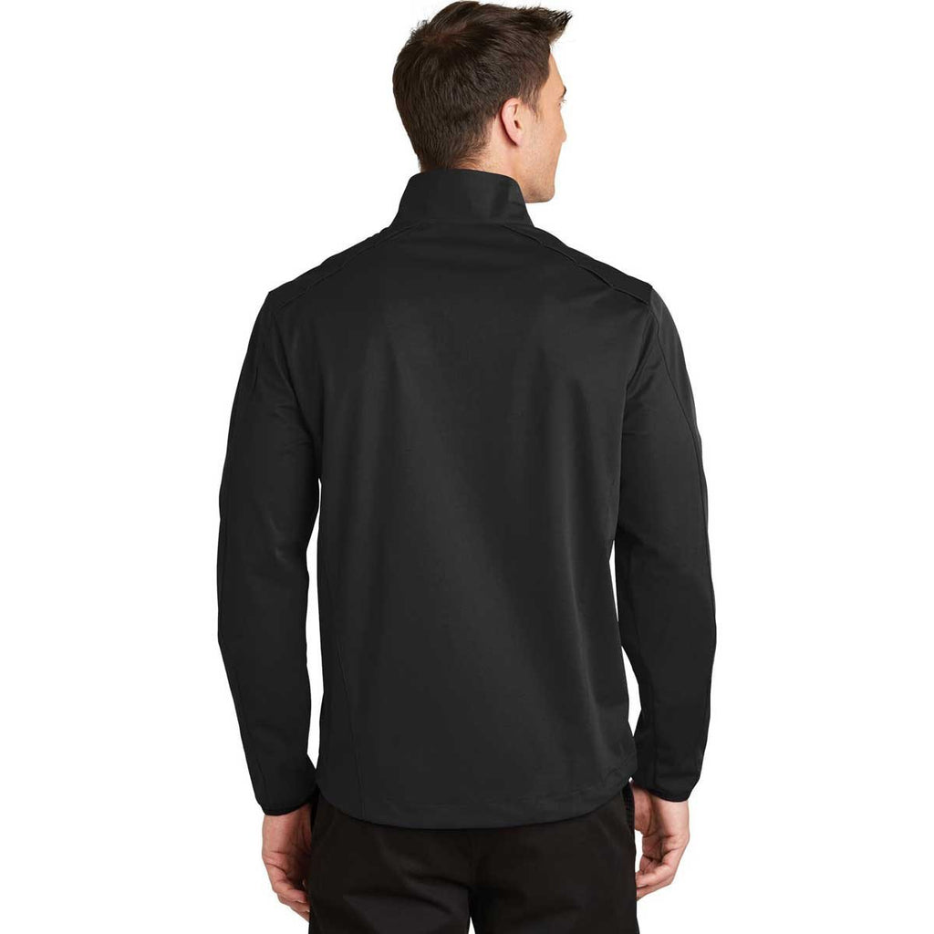 Port Authority Men's Deep Black Active 1/2-Zip Soft Shell Jacket