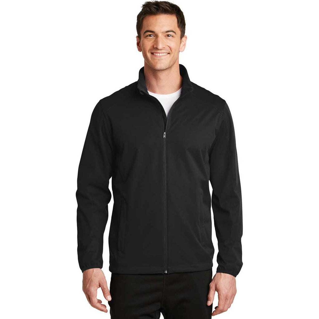 Port Authority Men's Deep Black Active Soft Shell Jacket