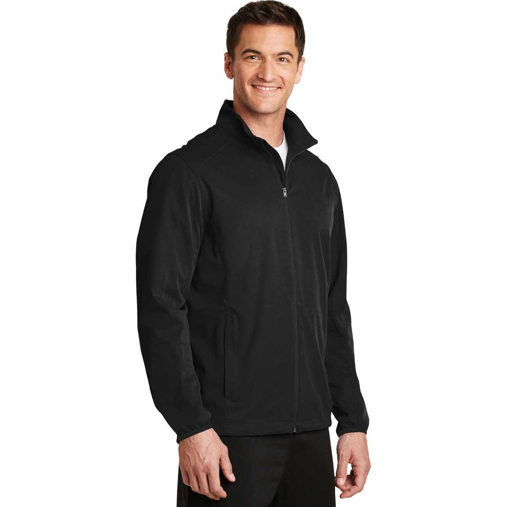 Port Authority Men's Deep Black Active Soft Shell Jacket