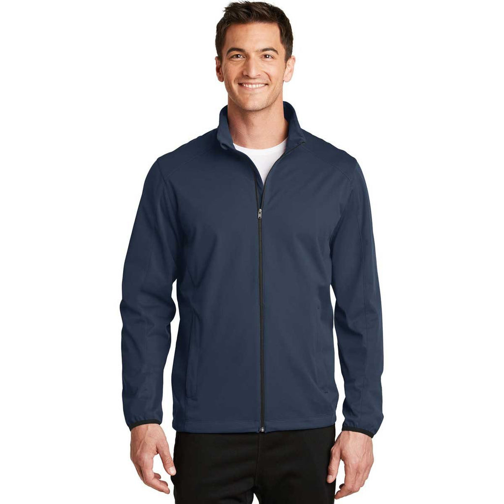 Port Authority Men's Dress Blue Navy Active Soft Shell Jacket