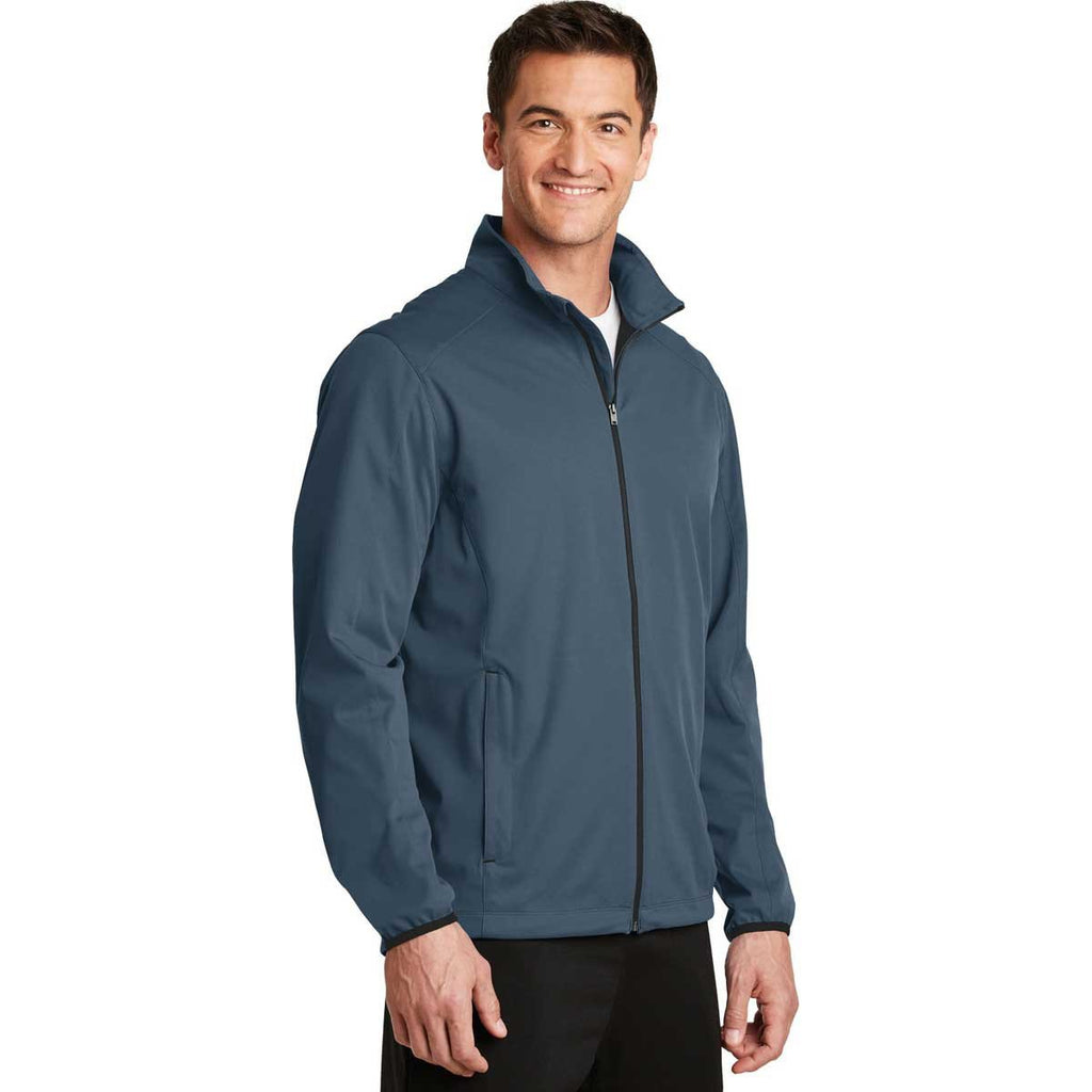 Port Authority Men's Regatta Blue Active Soft Shell Jacket