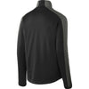 Port Authority Men's Deep Black/Grey Steel Active Colorblock Soft Shell Jacket