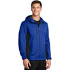 Port Authority Men's True Royal/Deep Black Active Hooded Soft Shell Jacket