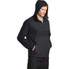 Sport-Tek Men's Black/Black Zipped Pocket Anorak