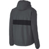 Sport-Tek Men's Graphite Grey/Black Zipped Pocket Anorak