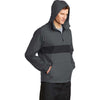 Sport-Tek Men's Graphite Grey/Black Zipped Pocket Anorak