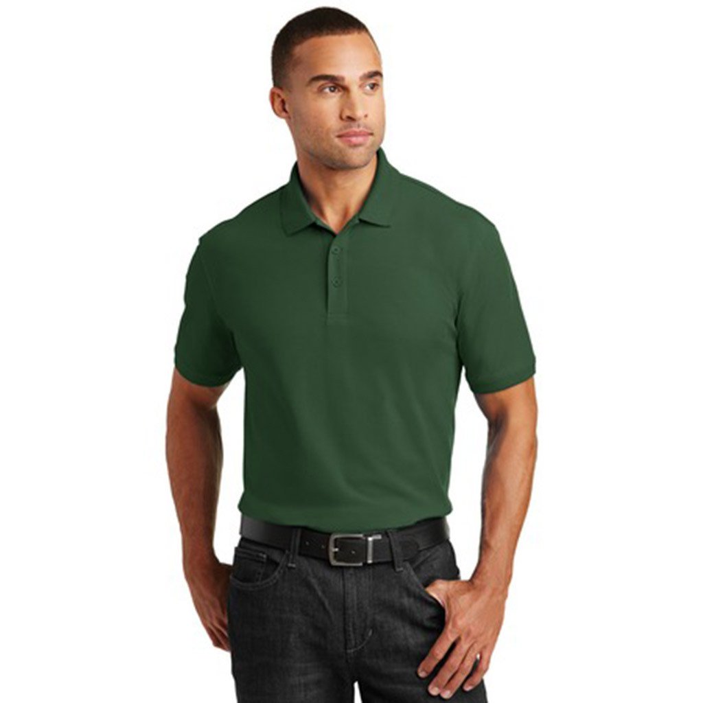 Port Authority Men's Deep Forest Green Core Classic Pique Polo