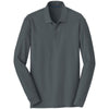 au-k100ls-port-authority-charcoal-polo