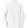 Port Authority Men's White Long Sleeve Core Classic Pique Polo