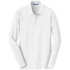 au-k100ls-port-authority-white-polo