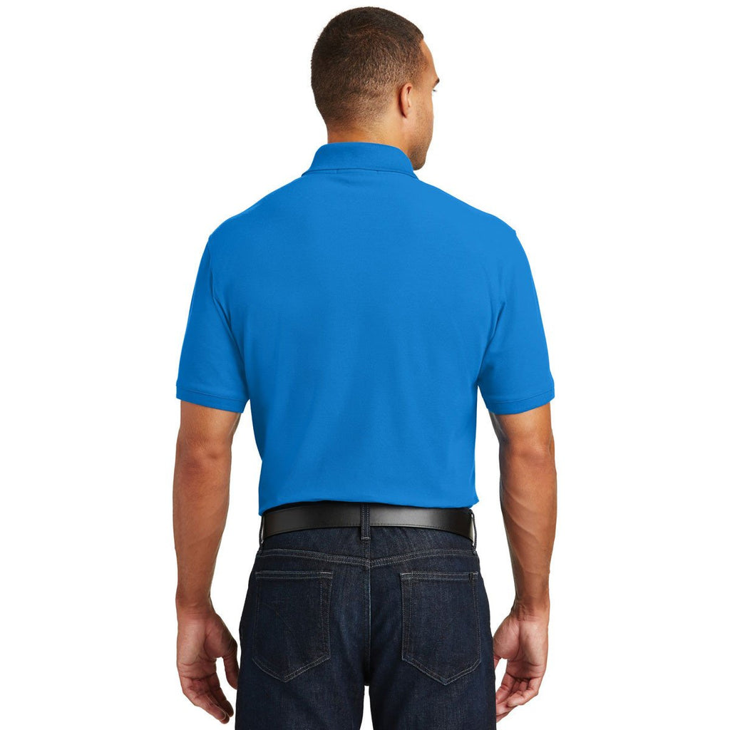 Port Authority Men's Coastal Blue Core Classic Pique Pocket Polo