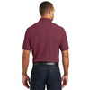 Port Authority Men's Burgundy Core Classic Pique Polo